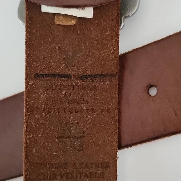 American Eagle Outfitters AEO Turquoise And Brown Leather Belt Sz Xl - Picture 6 of 11